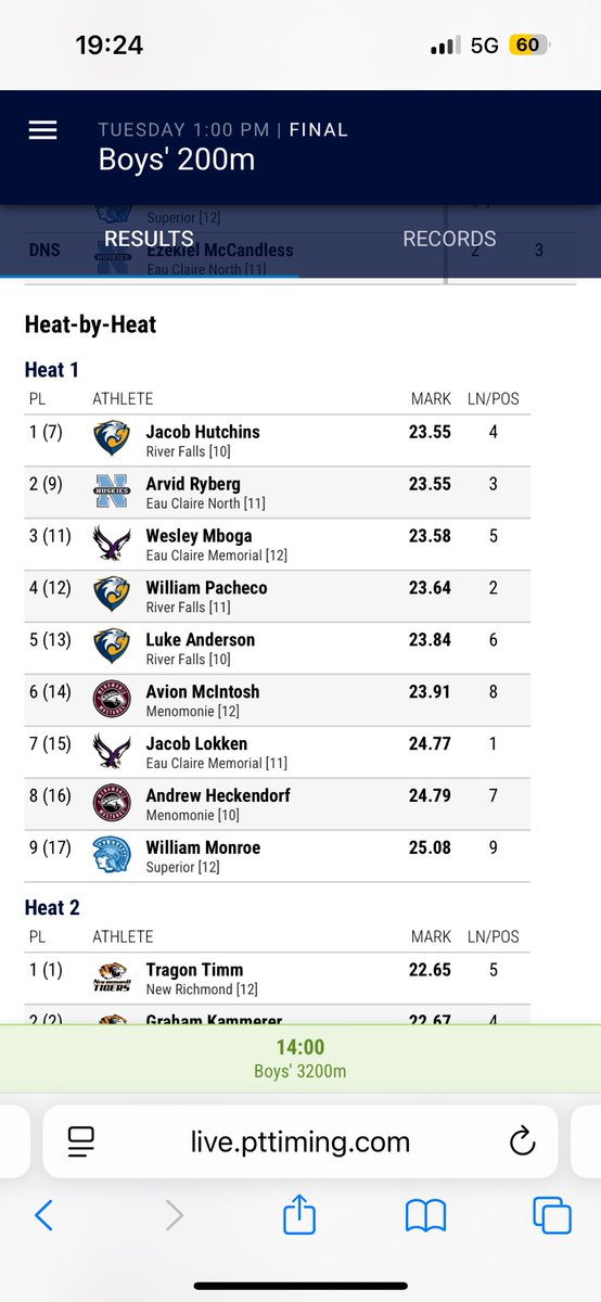 LAnderson_413's tweet image. 200 meter PR at Regionals!! Looking forward to start the football season!!
200-23.84
100-11.64
@PrepRedzoneWI @OJW_Scouting @mwfbrecruiting @One11Recruiting