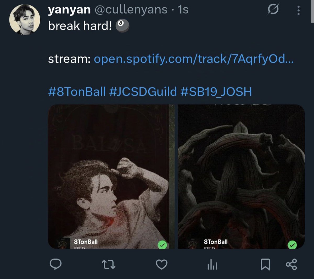 cullenyans's tweet photo. @JCSDGuild i really want to win this GA because (if mapili man) isasama ko sister ko sa concert. unti-unti na s'yang naging a'tin and i want her to experience THE SB19 CONCERT! 

8tonball link https://t.co/PlnwDYqD2O

#8TonBall #JCSDGuild #SB19_JOSH https://t.co/BvdKoYlboN