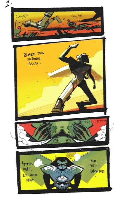 the fragile : pgs 1-3 

playing around with HF! bayverse starscream and pals out in the desert 
