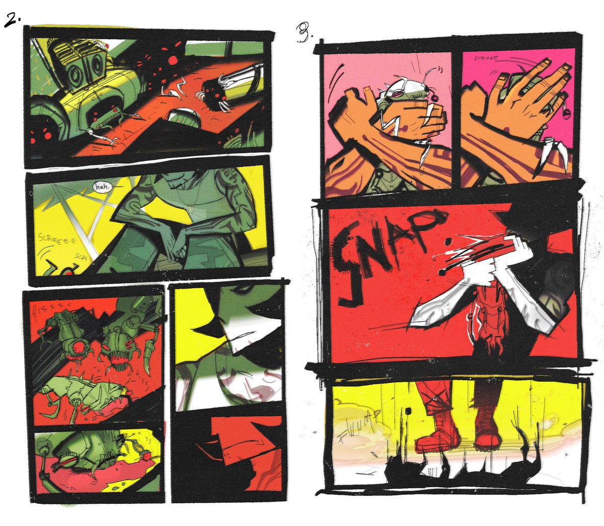 the fragile : pgs 1-3 

playing around with HF! bayverse starscream and pals out in the desert 