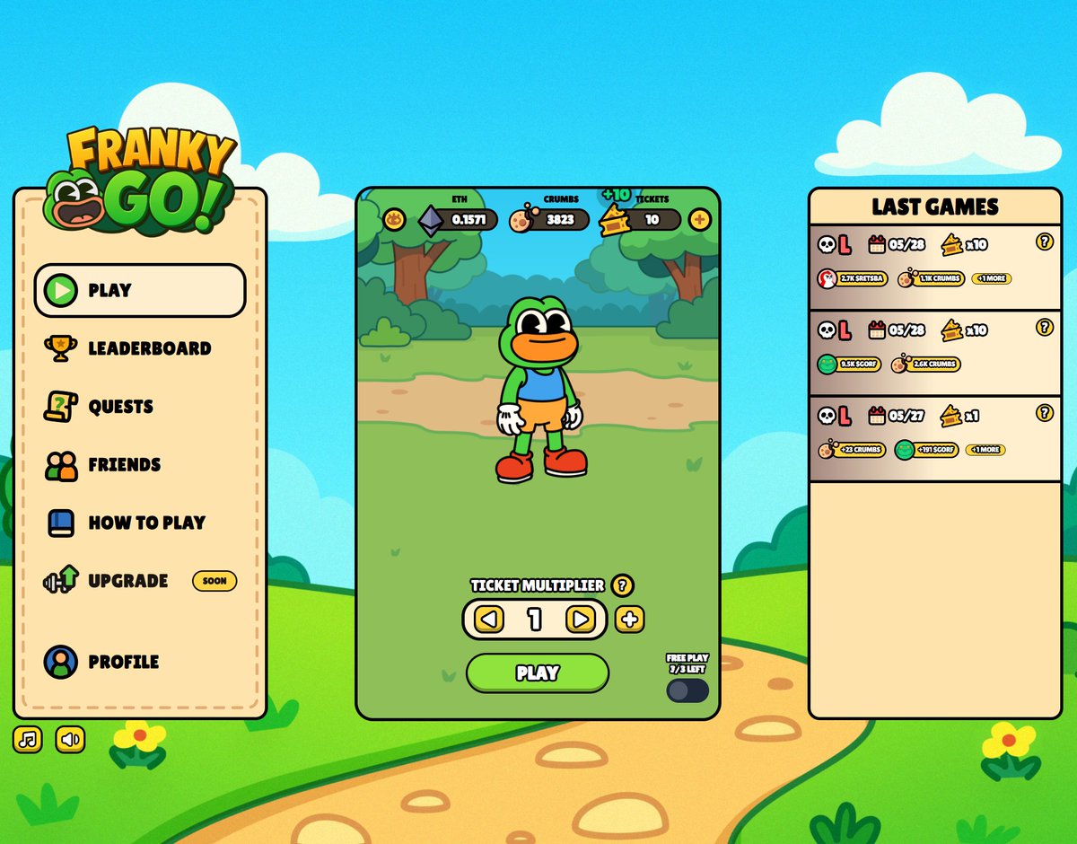 PhinTotten's tweet photo. okay so @jonahblake and the @frankythefrog team cooked

this game is simple, dumb, fun, and I'm addicted https://t.co/s0DXvdvwp4