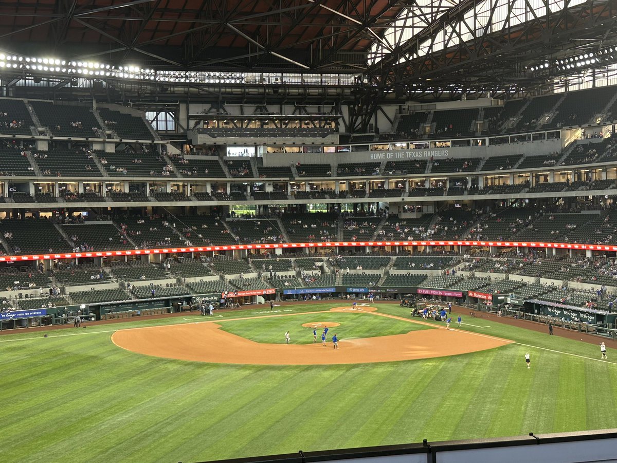 Csr A. ⚖️🦉 (@csr_aam) on Twitter photo 🏟️ Globe Life Field
"Home of the <a href="/Rangers/">Texas Rangers</a>"
📍 Arlington, Texas 🇺🇸
"How can you not be romantic about baseball?"
<a href="/BlueJays/">Toronto Blue Jays</a> vs <a href="/Rangers/">Texas Rangers</a>
#AllForTX 🏟️ Globe Life Field
"Home of the <a href="/Rangers/">Texas Rangers</a>"
📍 Arlington, Texas 🇺🇸
"How can you not be romantic about baseball?"
<a href="/BlueJays/">Toronto Blue Jays</a> vs <a href="/Rangers/">Texas Rangers</a>
#AllForTX