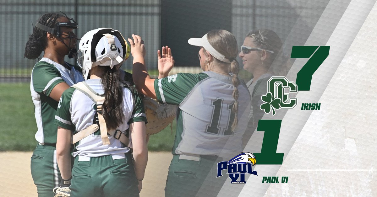 Camden Catholic Softball advances to the Quarterfinal Round of the NJSIAA Non-Public A South Tournament! #GoIrish ☘️🥎

Irish 7
Paul VI 1