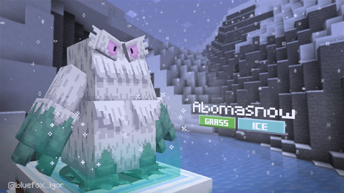 bluefox_igor's tweet photo. Pokémon - Abomasnow 🧊

Made using @blockbench
 
#minecraft #blockbench #pixelart #lowpoly #pokemon #abomasnow https://t.co/5jV2RFTMz2