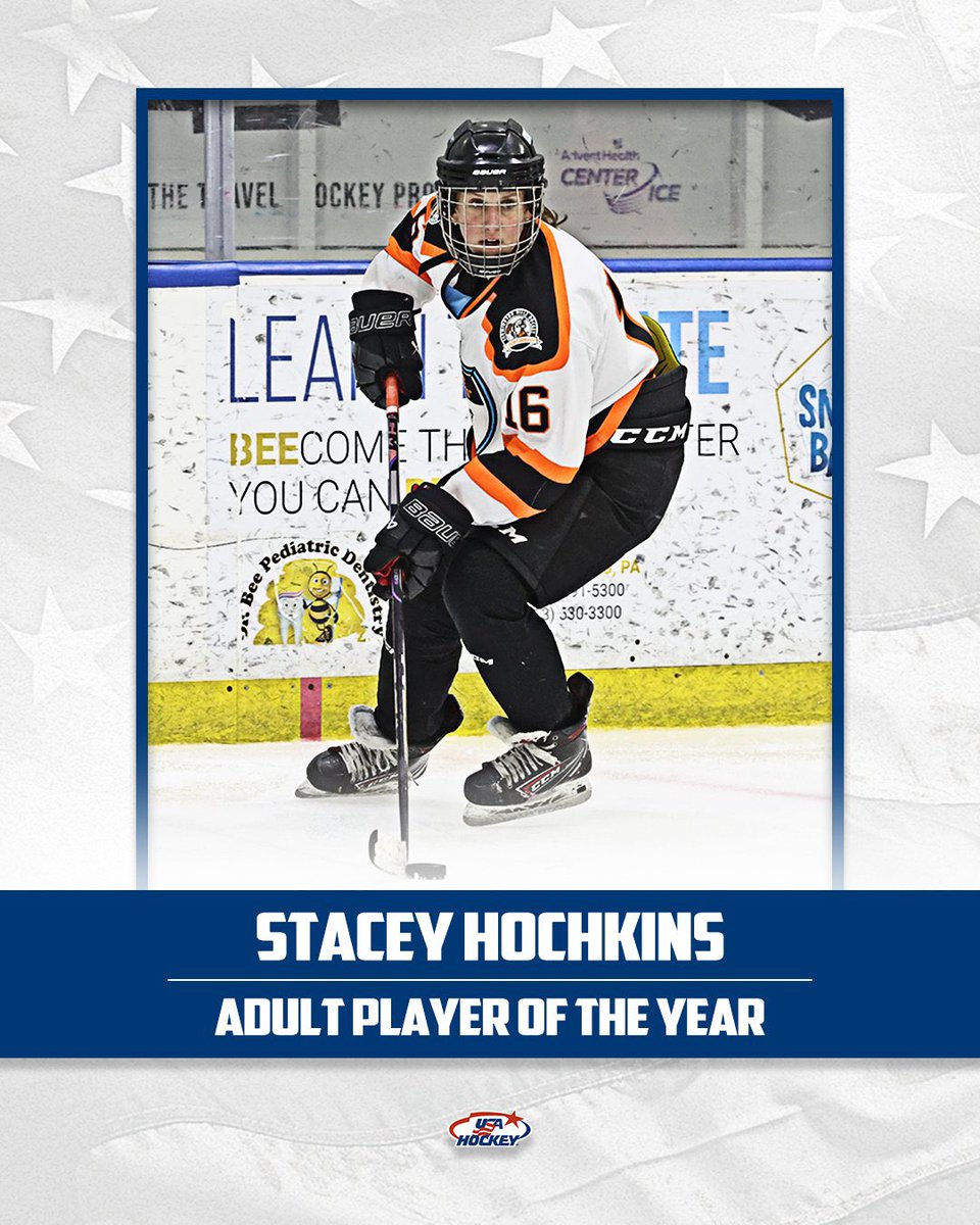Congratulations to New Boston, Mich., native Stacey Hochkins, named the 2025 USA Hockey Adult Hockey Player of the Year!