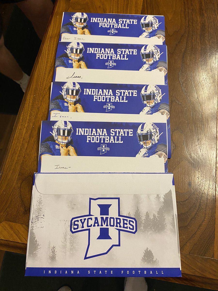 Isaac Hutchinson (@isaac5946385402) on Twitter photo Thank you to Indiana State Football Staff for the letters full of kind words I received in the mail this evening! Thank you to Indiana State Football Staff for the letters full of kind words I received in the mail this evening!
