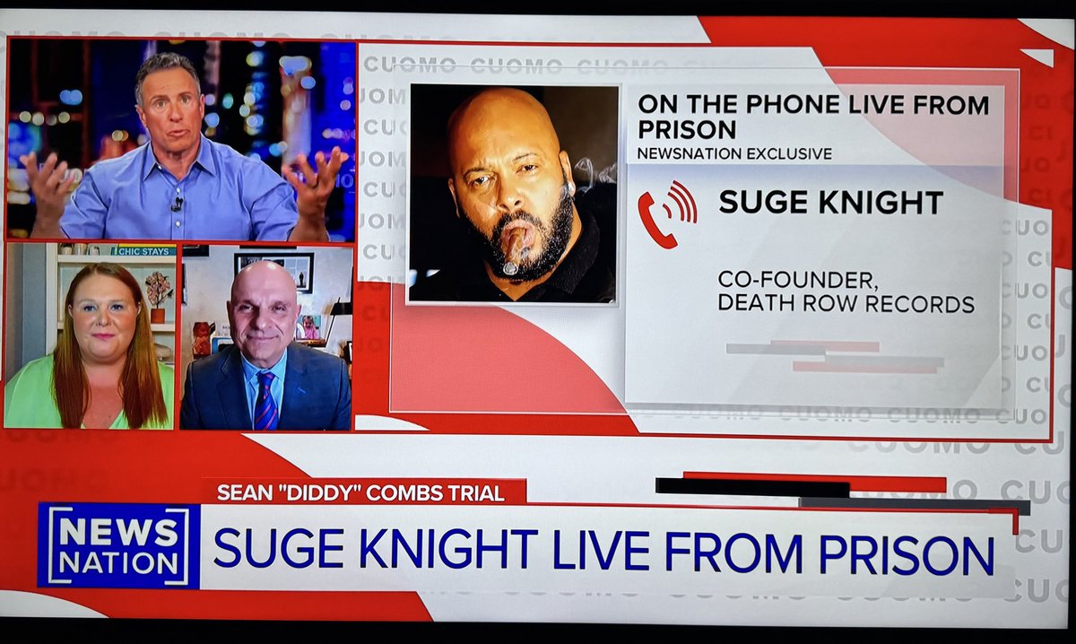 Laura Ingle (@lauraingle) on Twitter photo SeanCombs trial week 3 begins
Big names on <a href="/NewsNation/">NewsNation</a> tonight with <a href="/ChrisCuomo/">Christopher C. Cuomo</a> - tune in now!
<a href="/MistyMarris/">Misty Marris</a> <a href="/ArthurAidala/">Arthur Aidala Esq</a> #SugeKnight SeanCombs trial week 3 begins
Big names on <a href="/NewsNation/">NewsNation</a> tonight with <a href="/ChrisCuomo/">Christopher C. Cuomo</a> - tune in now!
<a href="/MistyMarris/">Misty Marris</a> <a href="/ArthurAidala/">Arthur Aidala Esq</a> #SugeKnight