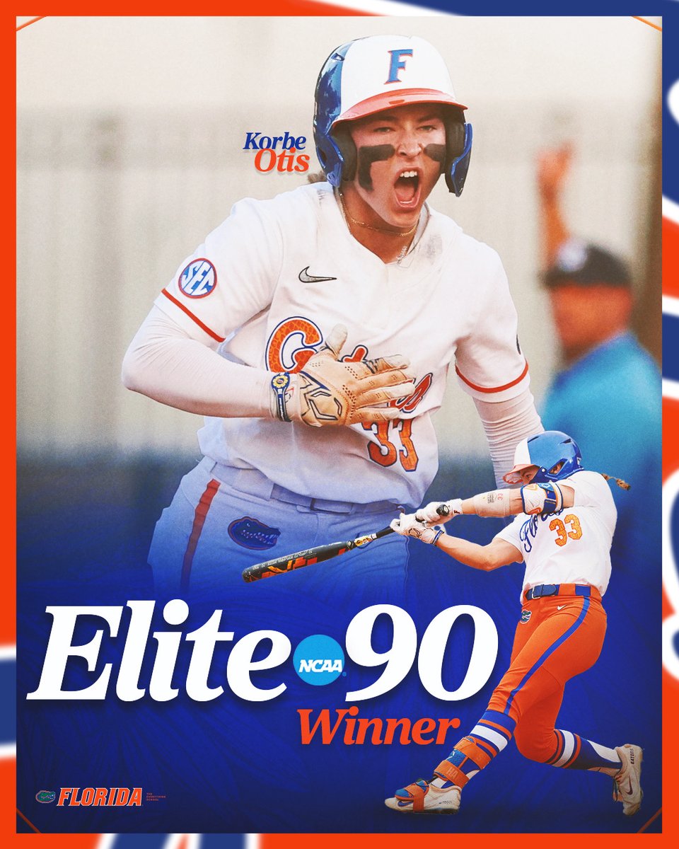 Elite on every level.

Korbe Otis earns the NCAA Elite 90 Award, a first for Gator Softball.

#GoGators | #Elite90 | <a href="/NCAA/">NCAA</a>