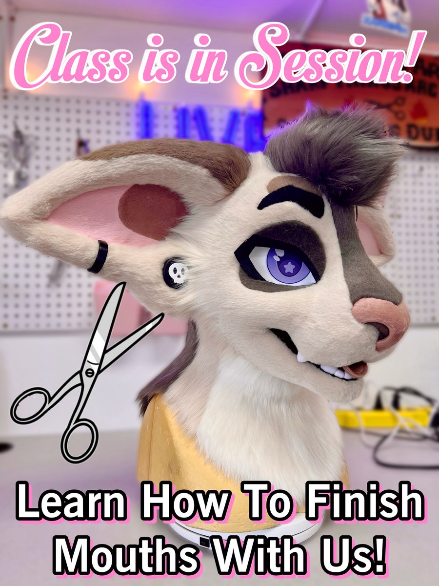 It’s that time again! Our next Patreon Fursuit Making Masterclass is scheduled for Friday May 23 at 3:30 PM PST and we are giving away a free ticket! Keep reading!