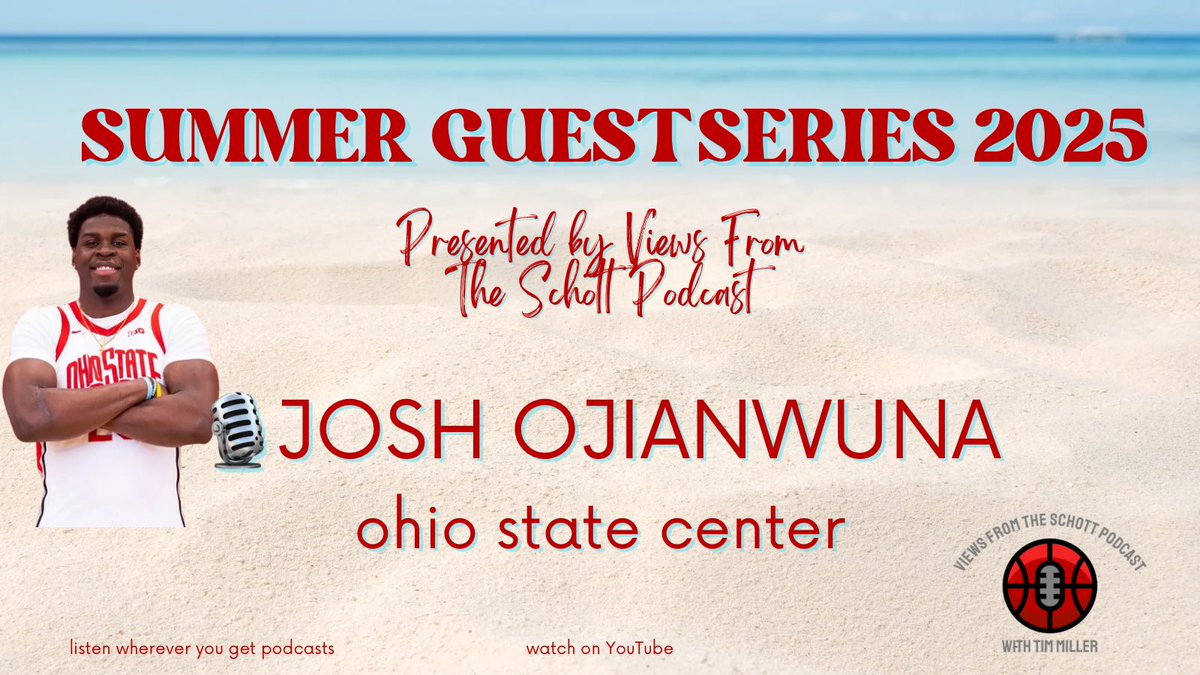 Views From The Schott Podcast (@theschottpod) on Twitter photo Josh Ojianwuna (<a href="/JoshuaOjianwuna/">Joshua Ojianwuna</a>) ✅
The Buckeyes’ newest center commit will join the 2025 Summer Guest Series 🎙️
Who else do you want to hear from? Tag them below ⬇️ Josh Ojianwuna (<a href="/JoshuaOjianwuna/">Joshua Ojianwuna</a>) ✅
The Buckeyes’ newest center commit will join the 2025 Summer Guest Series 🎙️
Who else do you want to hear from? Tag them below ⬇️