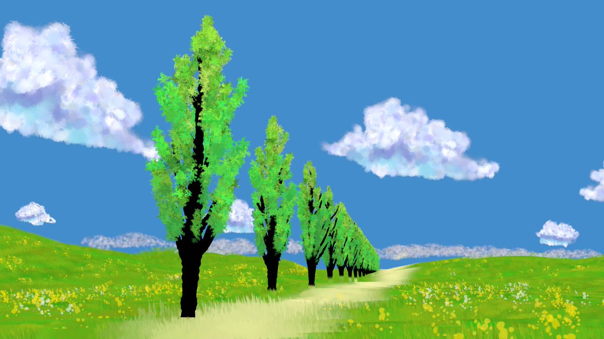 Blenderの立体絵画に挑戦をしています。Blender自体はじめてですが、何とか形になって嬉しいです。これはweek01の課題です。#立体絵画 #DeepPaint #3dcg #b3d #blender