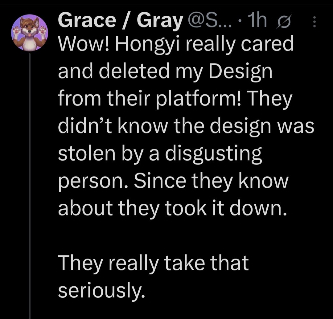 Donutseads's tweet image. They didn&apos;t take it down because of you Grace, they took it down because YOU violated a copywrite protected design of Puffy Paws. 

Don&apos;t kid yourself. you&apos;re not important to anyone.