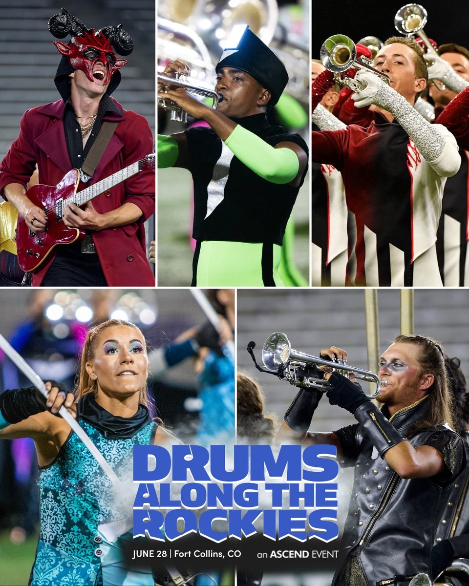 What a fun line-up to start summer! 🤩☀️ Join us for #DCI2025 Tour Premier at Drums Along The Rockies!

#BlueKnights #

🎟️: drumsalongtherockies.com