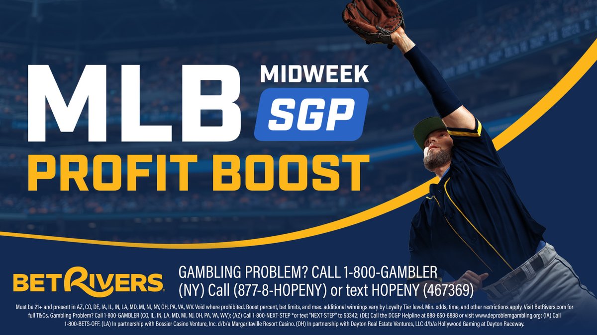BetRivers Sportsbook - Example of midweek profit boosts using bonus money