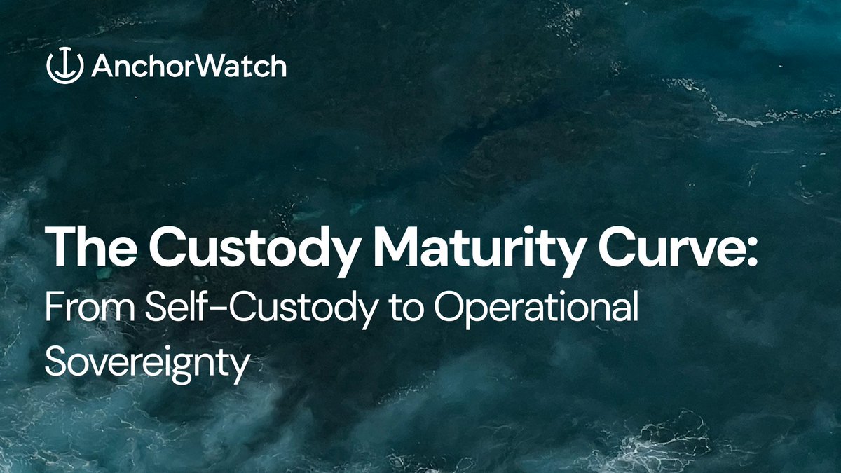 Most Bitcoin custody starts simple. One wallet. One key.

But as the balance grows, or the responsibility does, that model starts to crack.

New Post: The Custody Maturity Curve: A framework for scaling custody without losing control