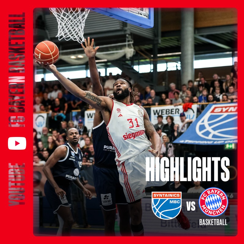 FCBBasketball's tweet photo. Serienführung ausgebaut. Die Highlights von Spiel 2 gegen den MBC jetzt auf YouTube.
#LetThemSeeRed #TheFinalLevel #MBCFCB || Foto: Stickel