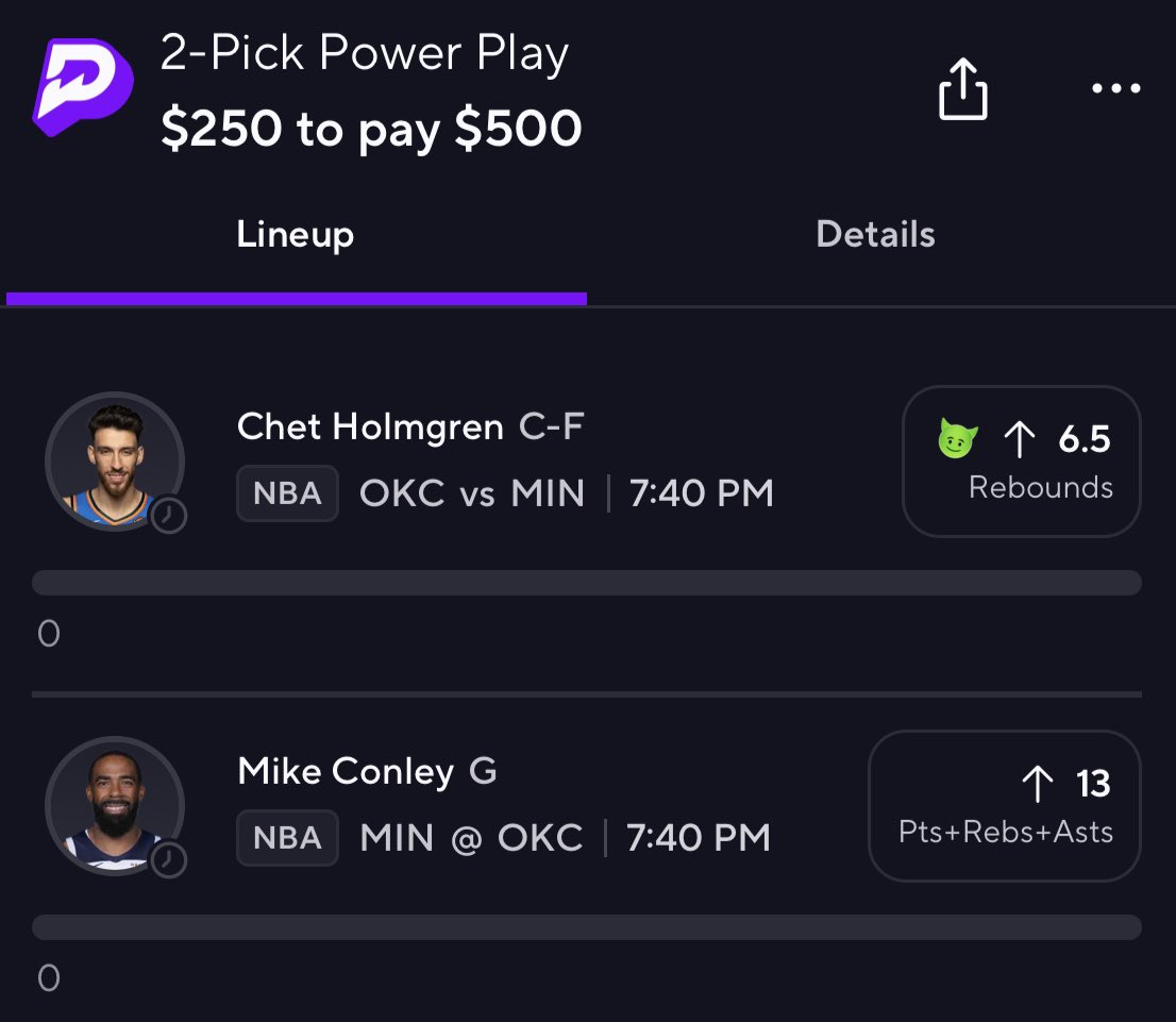 PlayerOdds's tweet photo. NBA TUESDAY FREE DOUBLE UP‼️🤖

$𝟱𝟬 𝘁𝗼 𝘀𝗼𝗺𝗲𝗼𝗻𝗲 𝘄𝗵𝗼 𝗹𝗶𝗸𝗲𝘀 𝗮𝗳𝘁𝗲𝗿 𝗰𝗮𝘀𝗵💰💙

Chet Holmgren OVER 6.5 Reb (Alt) 📈
Mike Conley OVER 13+ PRA 📈

#PlayerOdds #PrizePicks https://t.co/VfZl680qeE