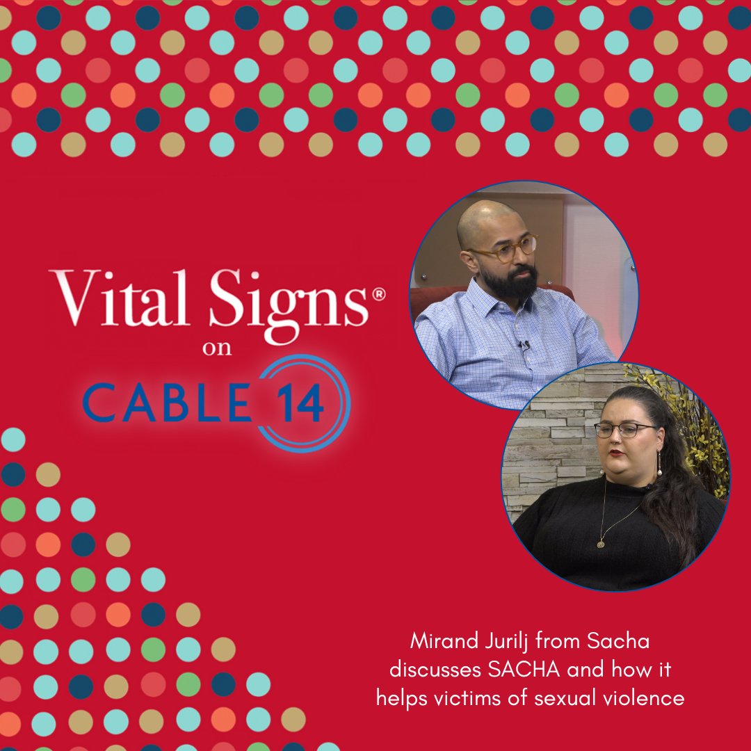 On an all new #VitalSigns tonight at 7:30pm Mirand Jurilj from <a href="/SACHAhamont/">SACHA</a> discusses SACHA and how it helps victims of sexual violence
Watch on CABLE14 📺 &amp; cable14.com 💻