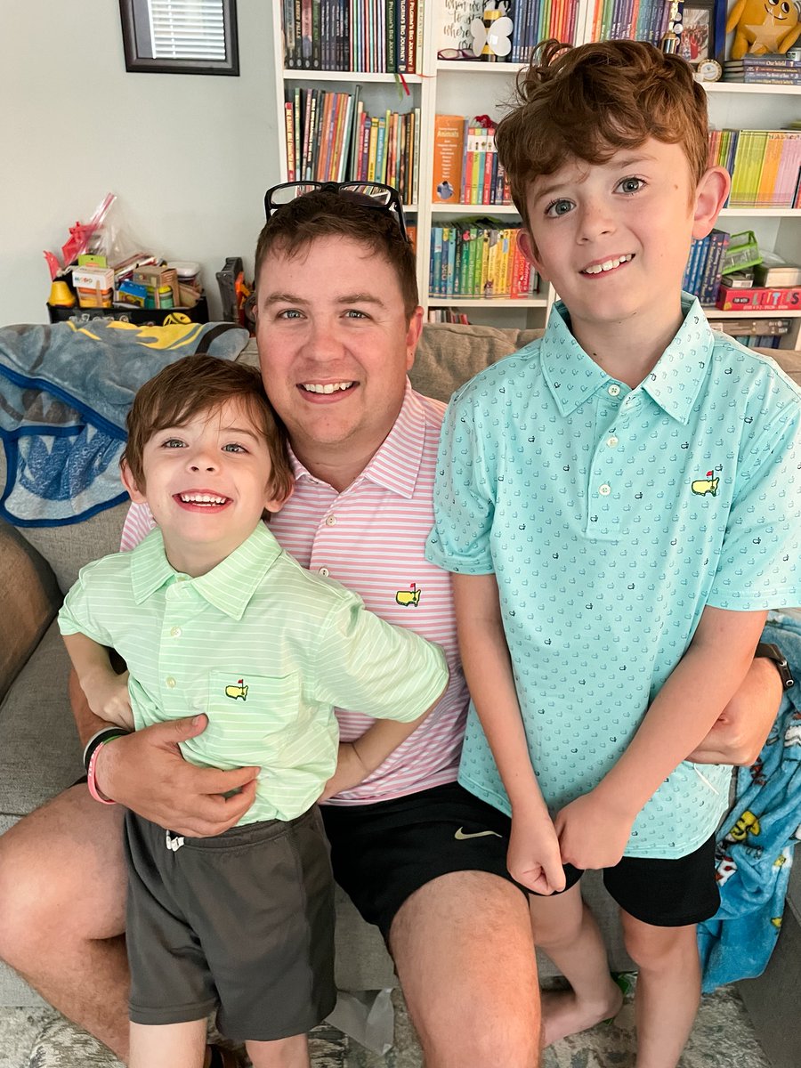 coachhick's tweet image. Thx to @bobby_lamb for swagging team Hickman up for a golfing summer! #themasters #ANGC