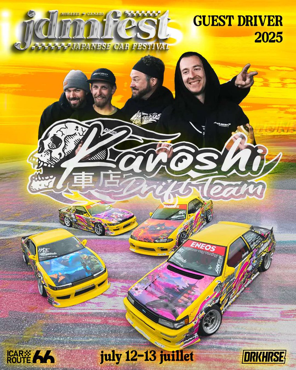 Canadian friends. I will be heading to JDM fest to drift in July. Come hang and get a ride!