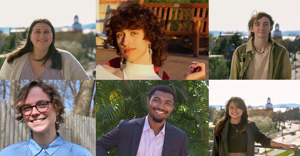 Huge congrats to this year's Outstanding Student Leader Award winners: Allie, Zane, Elijah, Mar, Ayden &amp; Zen! Your passion, scholarship, leadership, and energy enriched UVM's community. Keep shining! #UVMgrad uvm.edu/uvmnews/news/a…