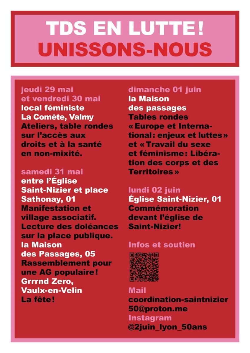 50 années de luttes 
2 juin 1975 - 2025