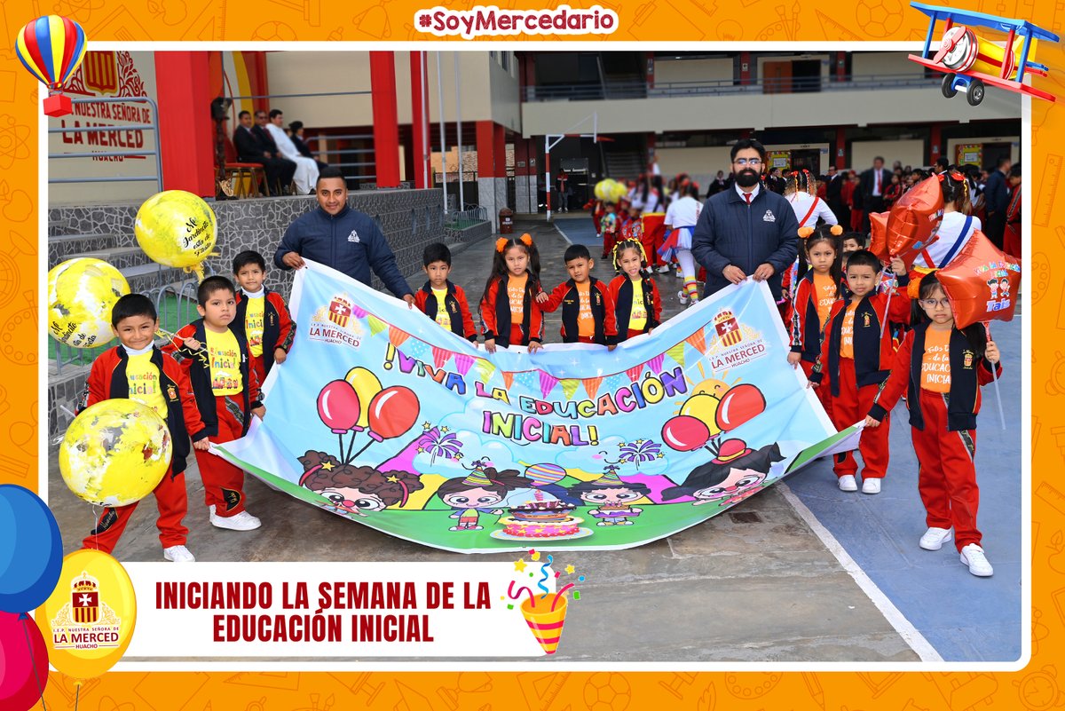 MercedHuacho's tweet photo. ¡INICIANDO LA SEMANA DE LA EDUCACIÓN INICIAL!
Con mucha alegría, la Comunidad Educativa Mercedaria, recibió a las maestras y estudiantes del Nivel de Educación Inicial, dando inicio a esta importante semana de celebración.
#LaMercedHuacho #SoyMercedario #EducaciónIntegral https://t.co/9FJGbH4BrL