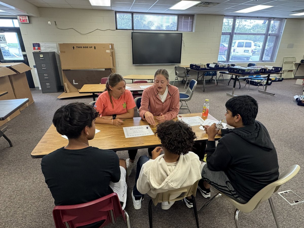 mbaconJCC's tweet photo. Great day to be a Thunderbird! Mrs. Rother’s physics class is at the Cook site teaching 4-8 HAL students. https://t.co/eQMN4JxY88