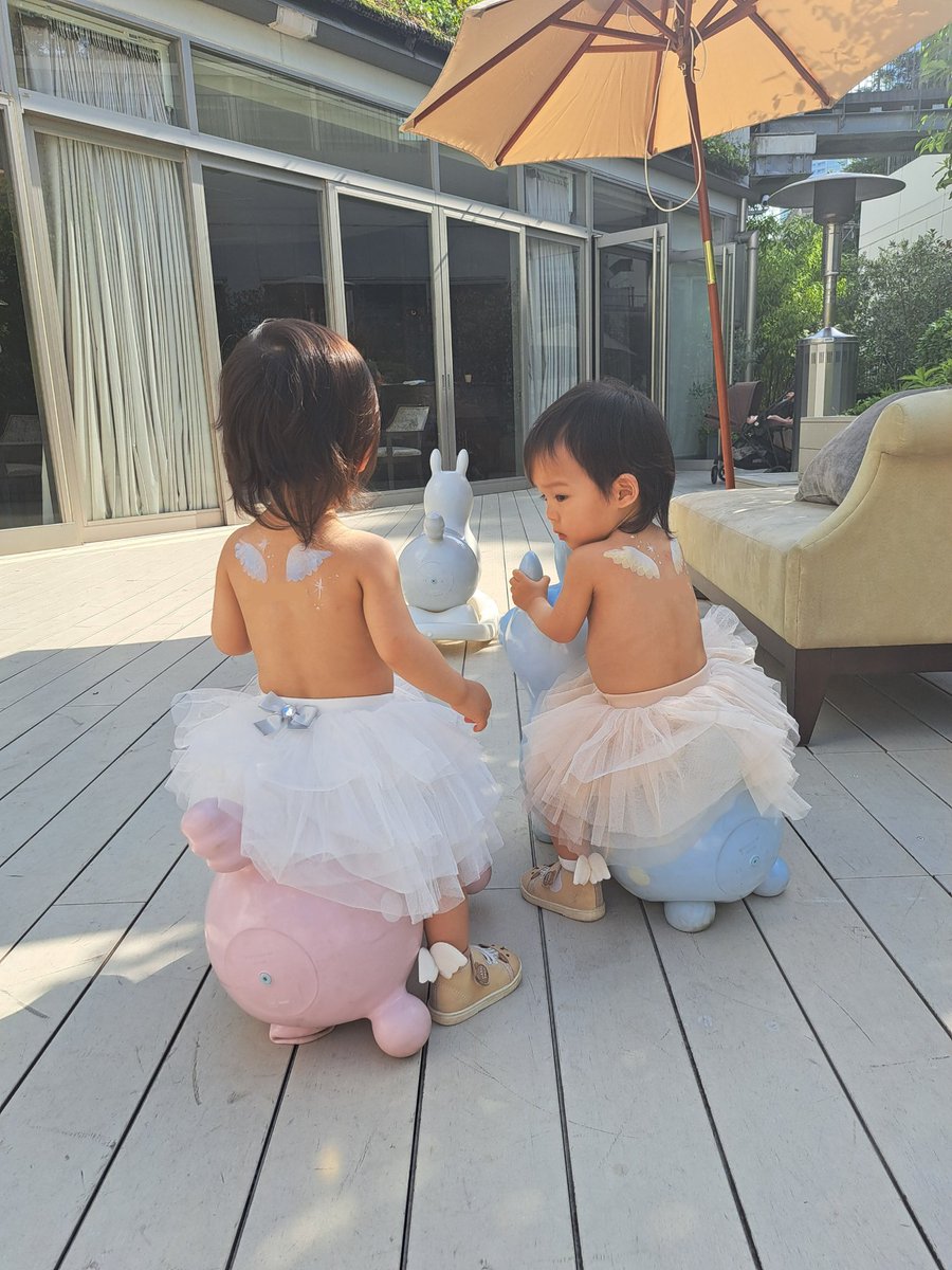 sahonachaaaaan's tweet photo. 約8ヶ月ぶりに!
今回も映え散らかしてきました!!!
髪の毛長すぎて若干邪魔だった😂
大きくなったねぇ…!
暑すぎて追っかけ回す親は汗だくでした…
そして…「1歳半〜2歳は鬼門」と言われました😂プロは皆そういう…w
それでもなんとか2人並んだ写真撮れたよー😭データ楽しみ😭
#FunFenFant https://t.co/vB2mzF5ekv