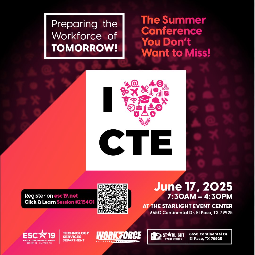 Thank you <a href="/NRFFoundation/">NRF Foundation</a> for being this year's Keynote Sponsor for our Preparing The Workforce of Tomorrow CTE Summer Conference!

We value partners like <a href="/NRFnews/">National Retail Federation</a>  who seek to build skills that evolve the future!

#WeR19 #iHeartCTE #NRFFoundation