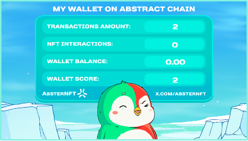 gabo0417's tweet photo. Just checked my wallet score on Abstract and completed quest for @absternft!

Quest 2 loading soon.

Check yours - https://t.co/z6hqxazF2a https://t.co/KWpCW890Wd