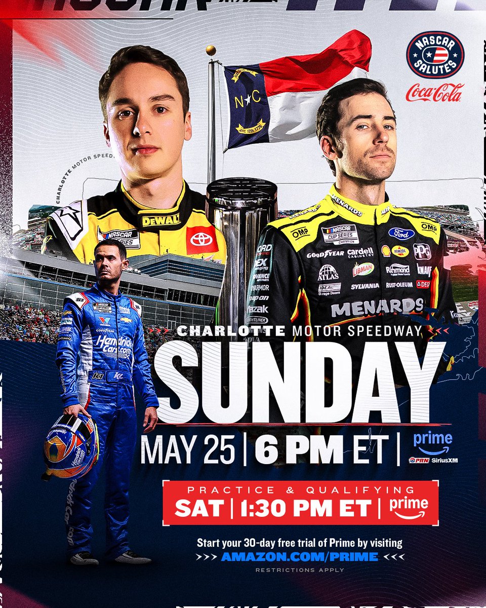A full-throttle weekend of remembrance. 

This is the #CocaCola600.