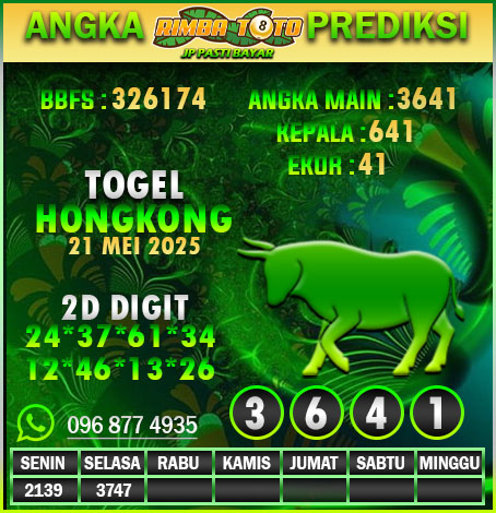 PREDIKSI HONGKONG 21 MEI 2025
LINK DAFTAR >> rebrand.ly/riimbaviip
RIMBATOTO Merupakan Situs Slot Togel,slot &amp; Casino Online Terpercaya Dan Terbaik Di Indonesia!!
HADIAH TERBESAR
4d : 10.000.000
3d : 1.000.000
2D : 100.000
#rimbatoto #prediksitogel #prediksisydney