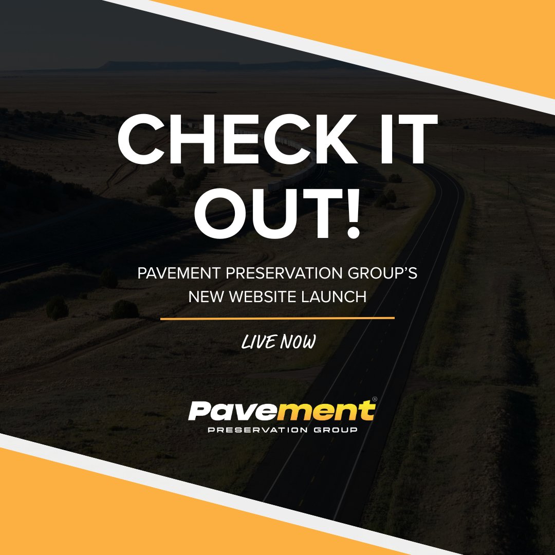 PavePreservGrp's tweet photo. 🚧 Our New Website is Live! 🚧
We’re excited to announce the launch of our brand-new website, designed to better showcase our pavement preservation services and industry expertise. Check it out today at https://t.co/Tkfgc0XGJI

#PavementPreservationGroup #WebsiteLaunch https://t.co/HIT0lAqZP4