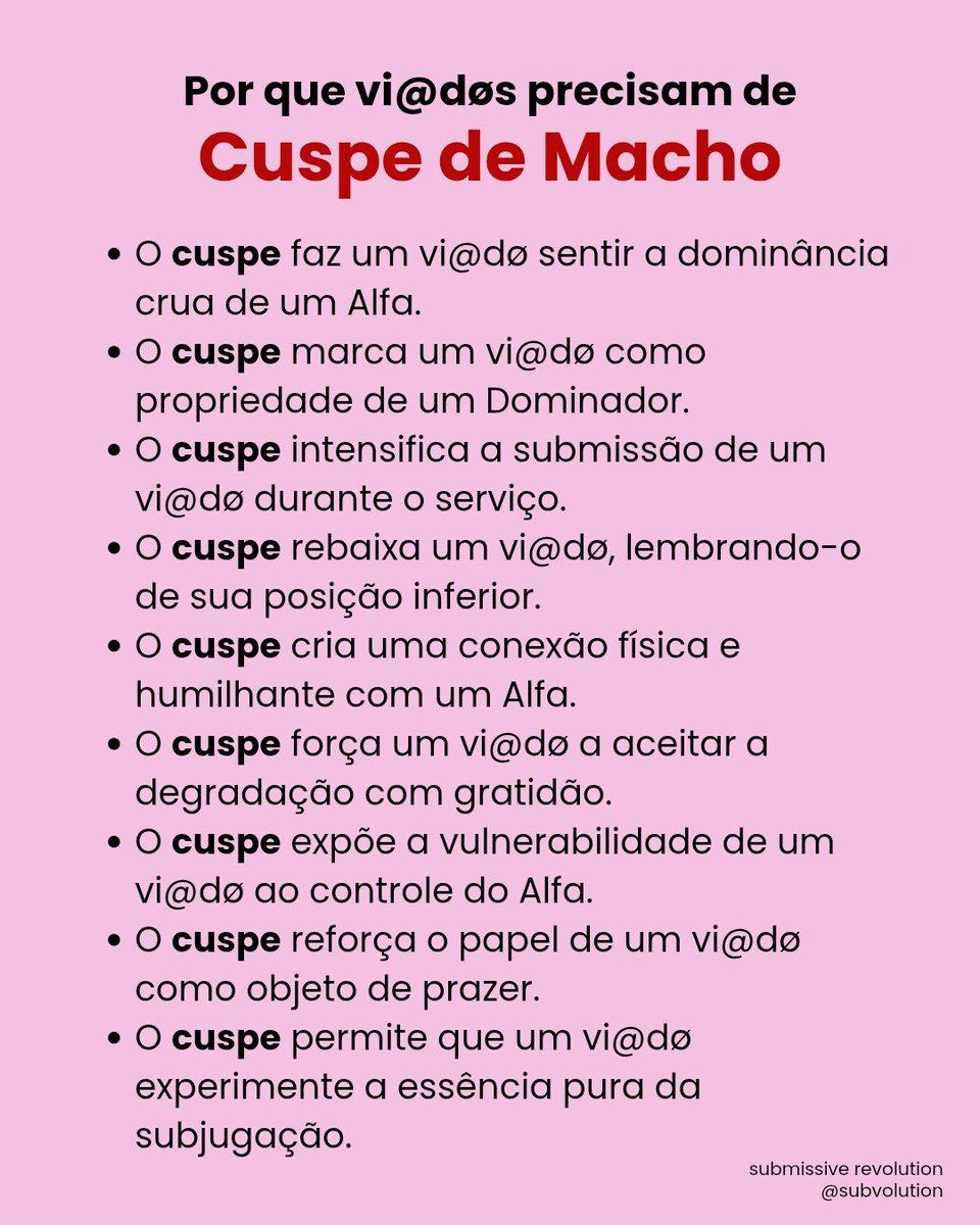 subvolution's tweet photo. Por que vi@døs precisam de
CUSPE DE MACHO 

#cuspe #spit #spitting #watergames #watersports https://t.co/Nwc8wE0iXc