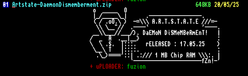 Retro32 BBS (@retro32_bbs) on Twitter photo The cool new release from <a href="/ArtstateDigital/">Artstate Digital</a> is available from the BBS now! (not quite 0-day - forgot to upload whoops!) #demoscene The cool new release from <a href="/ArtstateDigital/">Artstate Digital</a> is available from the BBS now! (not quite 0-day - forgot to upload whoops!) #demoscene