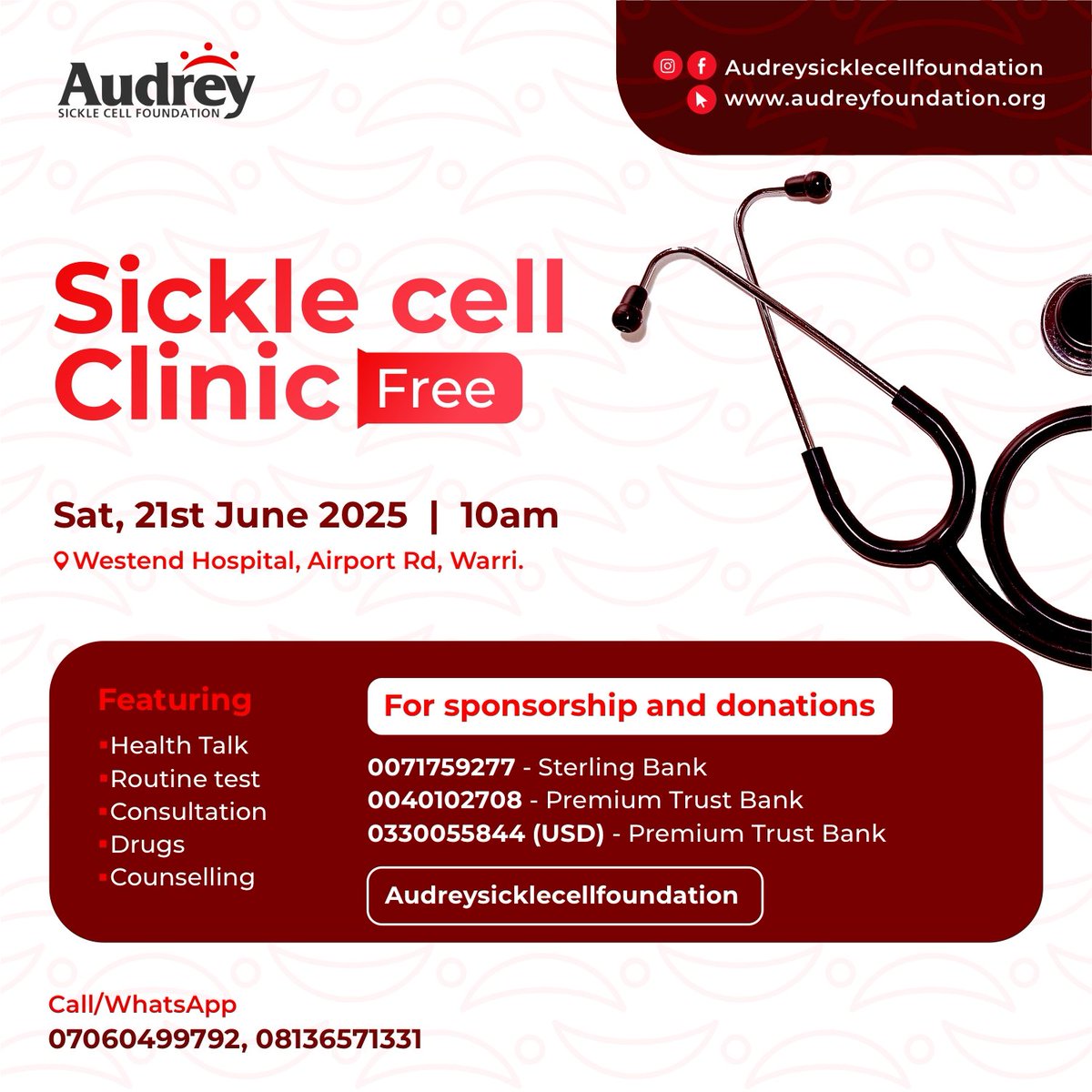 Audreysicklecellfoundation tweet media