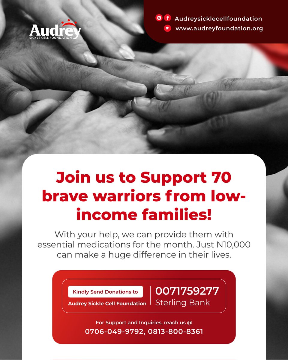 Audreysicklecellfoundation tweet media