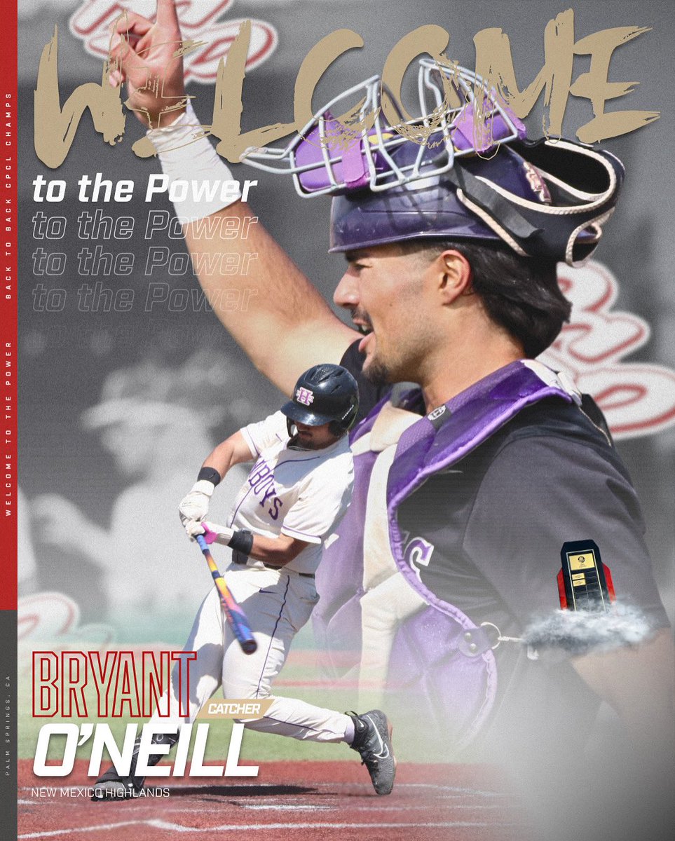 𝐖𝐞𝐥𝐜𝐨𝐦𝐞 𝐭𝐨 𝐭𝐡𝐞 𝐏𝐨𝐰𝐞𝐫, 𝐁𝐫𝐲𝐚𝐧𝐭! 🌴

<a href="/bryantoneill13/">Bryant O’Neill</a> will be joining the Power this summer from <a href="/NMHUBaseball/">NMHU Baseball</a> ⚾️

#PowerUp⚡️