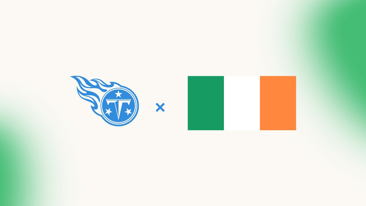 Jim Wyatt (@jwyattsports) on Twitter photo .<a href="/Titans/">Tennessee Titans</a> join NFL Global Markets Program with International Marketing Rights in Ireland. 🇮🇪
MORE bit.ly/3H5Y6Mz .<a href="/Titans/">Tennessee Titans</a> join NFL Global Markets Program with International Marketing Rights in Ireland. 🇮🇪
MORE bit.ly/3H5Y6Mz