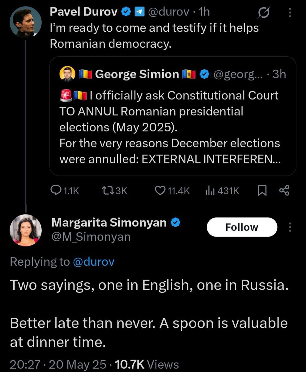 joni_askola's tweet photo. russians aren’t happy about Simion losing https://t.co/RIvgXKQDPA