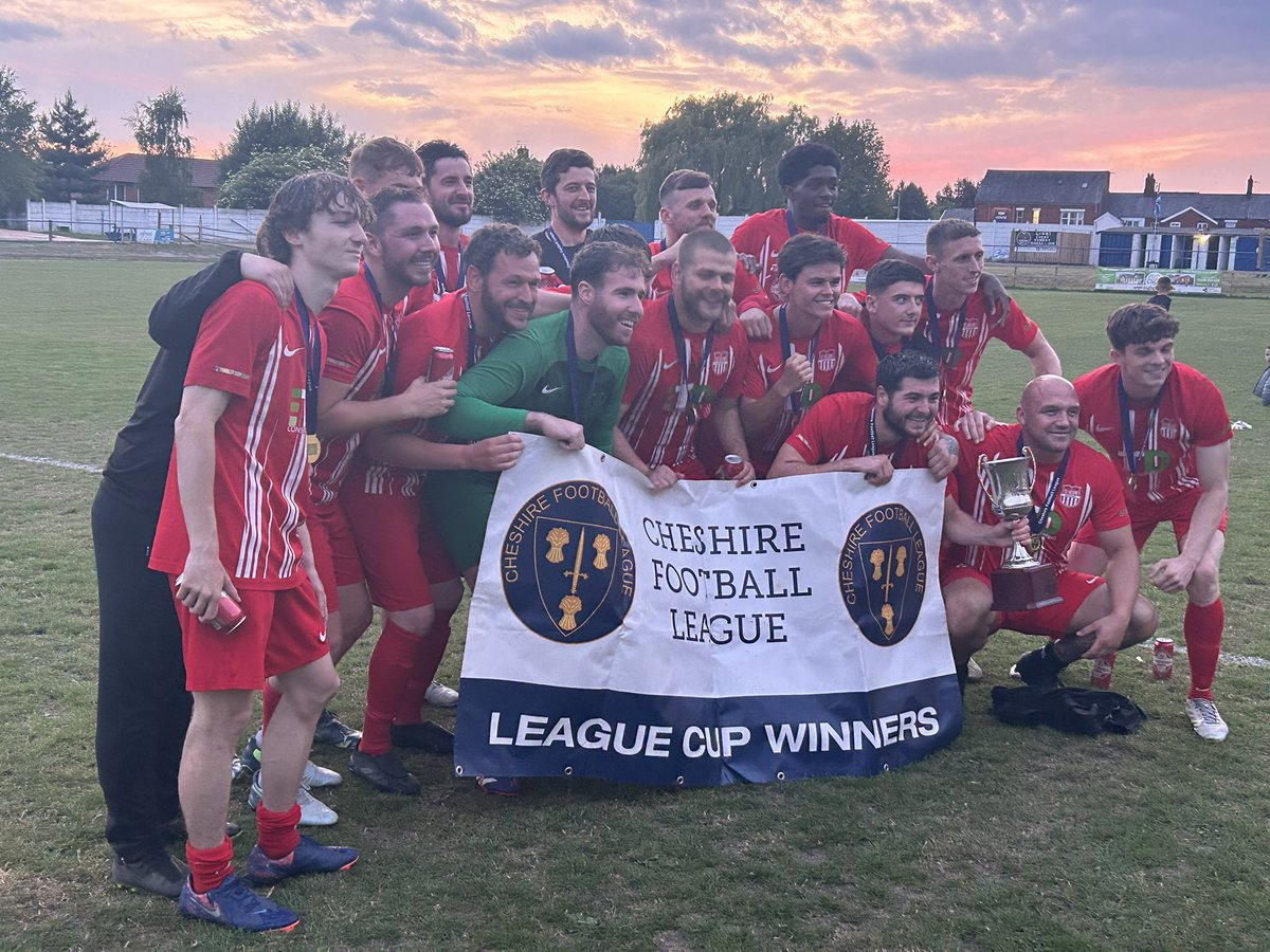 Well that's the 24/25 season finally over for <a href="/fcsthelens/">F C St.Helens</a> &amp; it finishes with another fantastic cup win following a 7 1 victory tonight for our Reserves !!

That's DOUBLE Cup Winners, &amp; Promotion to the Cheshire Premier Division !! A simply outstanding feat. Huge congrats &amp; thanks