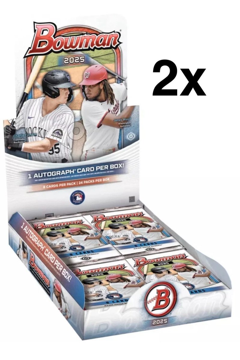 🚨HOT BREAK🚨
⚾️PYT#1066- 
2x- 25' Bowman Hobby
2 guaranteed autos!
#thehobby 
<a href="/HobbyUnlimited/">Hobby Man</a> <a href="/BreakAmplify/">Card Break Amplify</a>