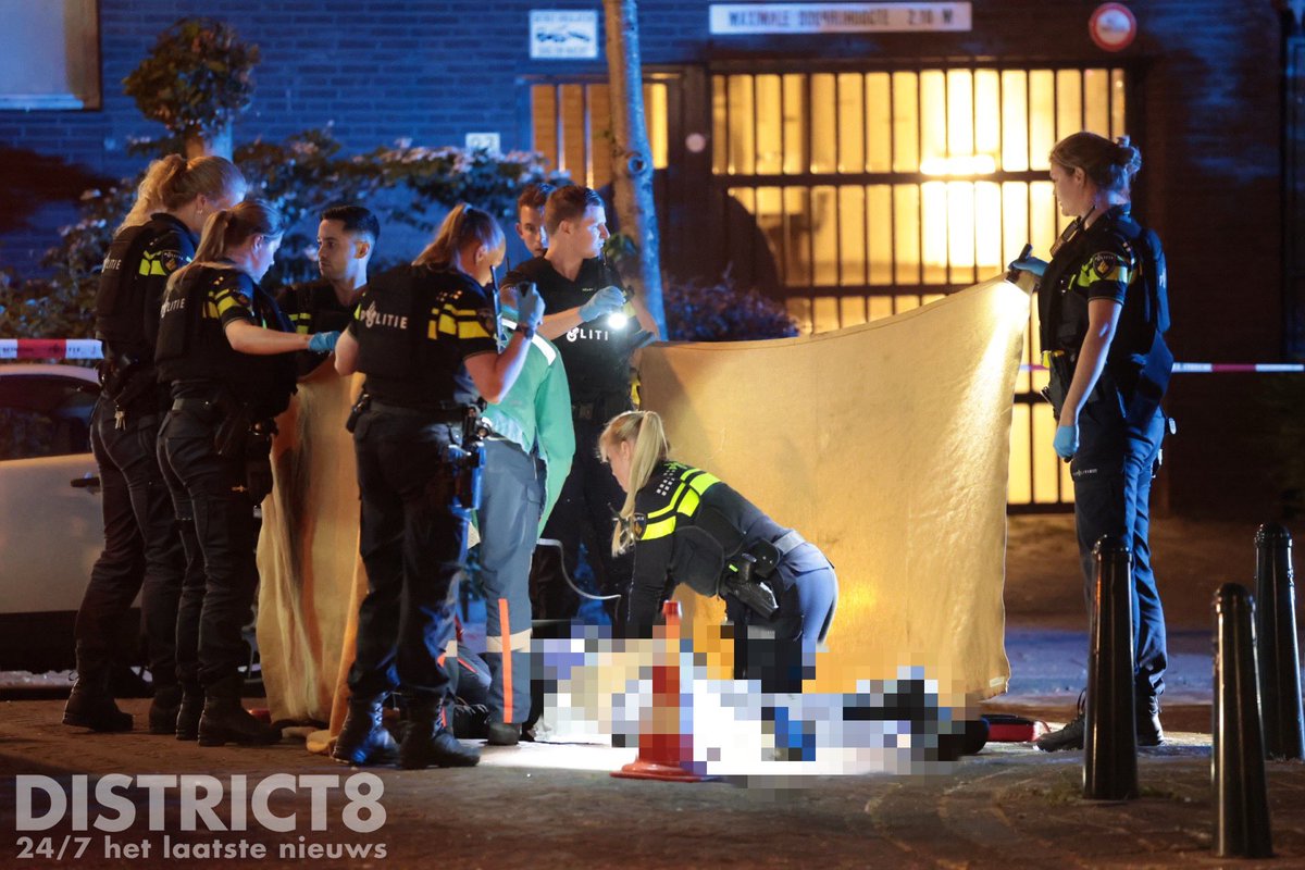 Neergeschoten persoon in Den Haag, hulpdiensten ter plaatse