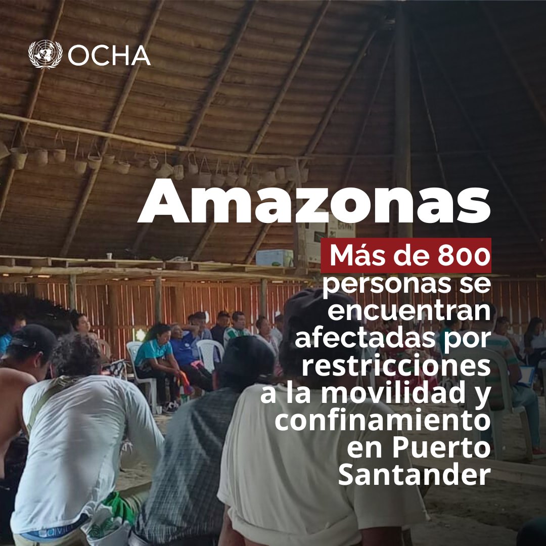 De esta población, al menos 746 personas pertenecen a comunidades indígenas que se han visto perjudicadas por la interrupción del transporte fluvial en la zona baja del río Caquetá, lo que ha generado desabastecimiento en los comercios locales.🧵