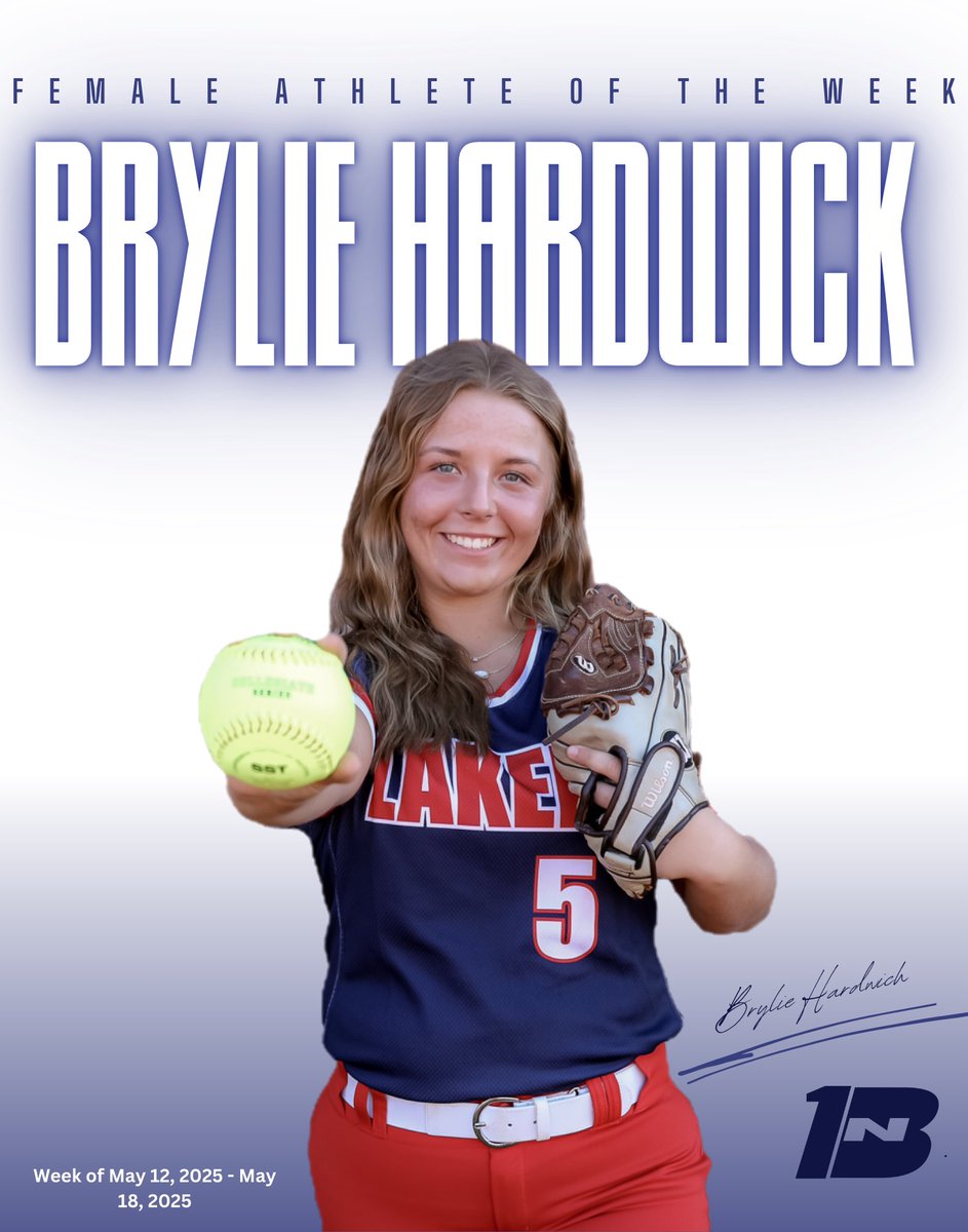FNBRS_'s tweet photo. First National Bank would like to congratulate Brylie Hardwick for being selected as the Female Athlete of the Week! This past week, Brylie went 3-6 from the plate and had a double. She had a batting average of .500! 

Congratulations, Brylie! 

FNB is Laker Proud! ⚓️🥎 https://t.co/mutr4MZofI