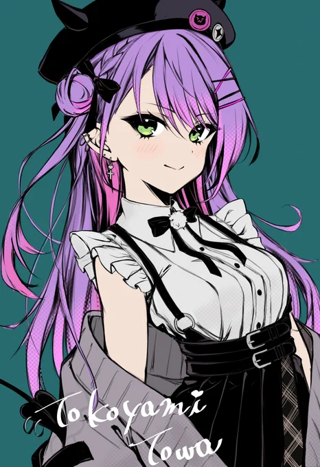 雰囲気変えてシンプル塗りトワ様 #TOWART 