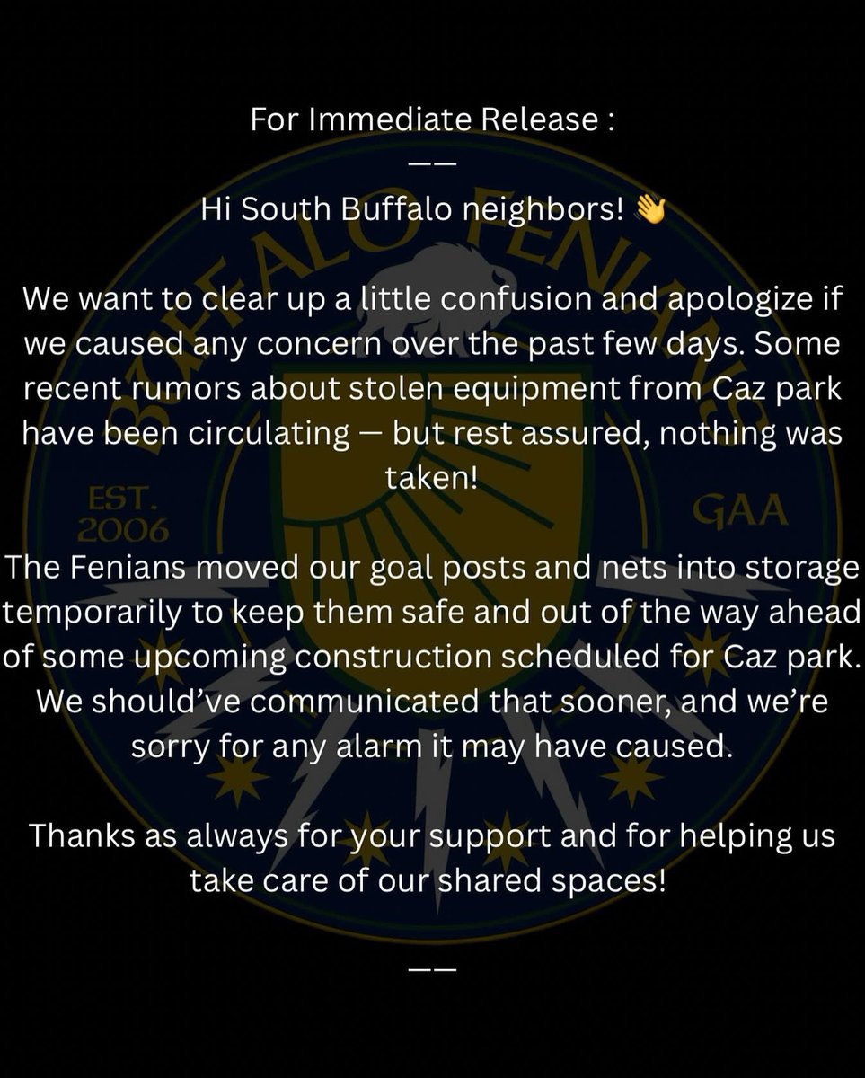 Buffalo Fenians GAA (@buffalofenians) on Twitter photo 