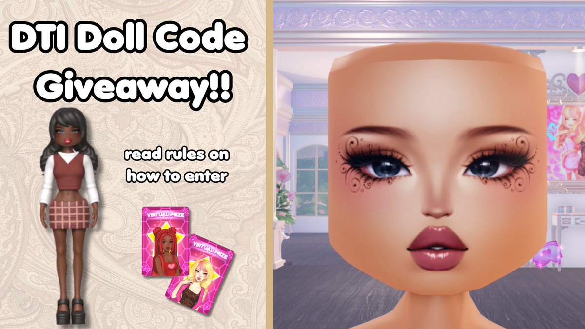 ⋆.˚⟡ ࣪Giving away a Chic Academia dti doll code!! #dresstoimpress

to enter:
  follow me!
  like + retweet ♡
  comment done!

Winner will be chosen on may 27th, good luck!!
#dresstoimpress #dti #giveaway