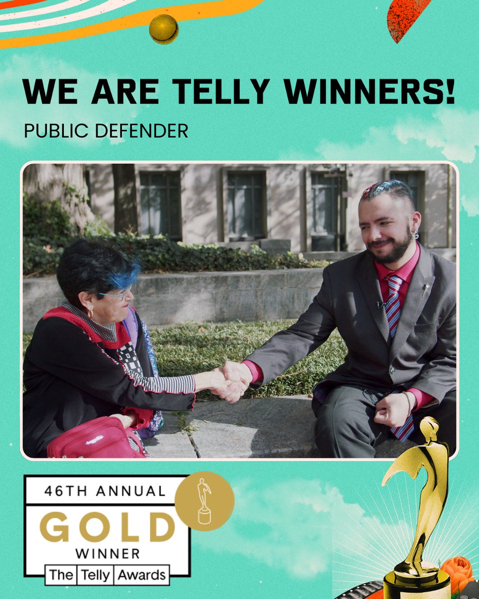 Public Defender (@pddocumentary) on Twitter photo PUBLIC DEFENDER takes home gold at the 46th annual Telly Awards! Thank you to <a href="/tellyawards/">The Telly Awards</a> for this incredible recognition. We hope this film continues to inspire meaningful dialogue and mend bridges.
Congratulations to the entire team!
#January6th #DisagreeBetter PUBLIC DEFENDER takes home gold at the 46th annual Telly Awards! Thank you to <a href="/tellyawards/">The Telly Awards</a> for this incredible recognition. We hope this film continues to inspire meaningful dialogue and mend bridges.
Congratulations to the entire team!
#January6th #DisagreeBetter